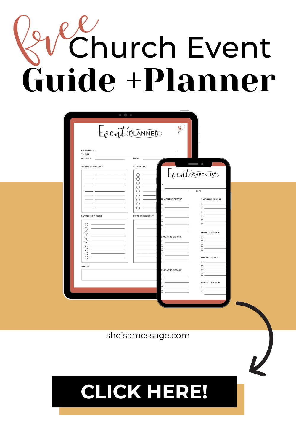 How To Plan A Great Church Event + Free Printable She Is A Pastor's Wife Advice For Pastor's Wives, Free Resources, Faith and Relationships (2)